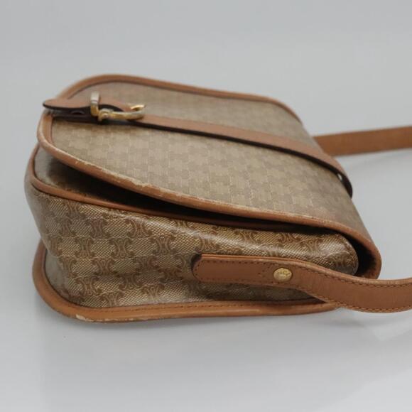 CELINE Macadam Canvas Shoulder Bag Beige - Picture 4 of 13